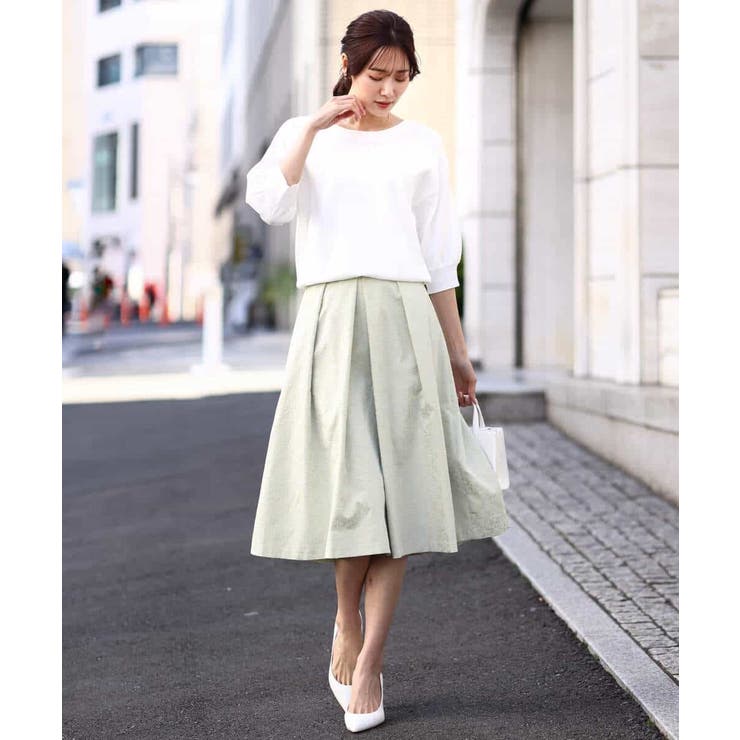 ボートネック五分袖ニット/洗える | OFUON | 詳細画像37 