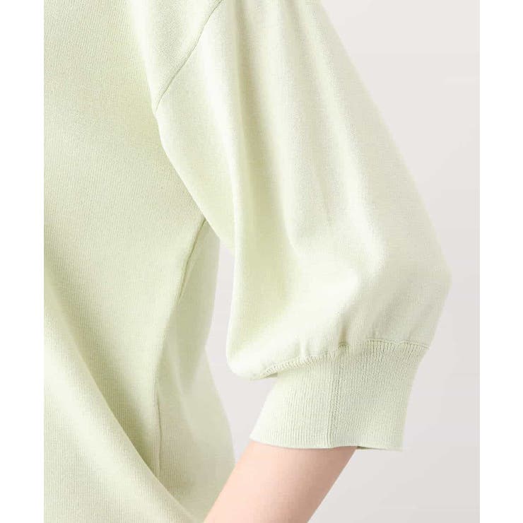 ボートネック五分袖ニット/洗える | OFUON | 詳細画像43 