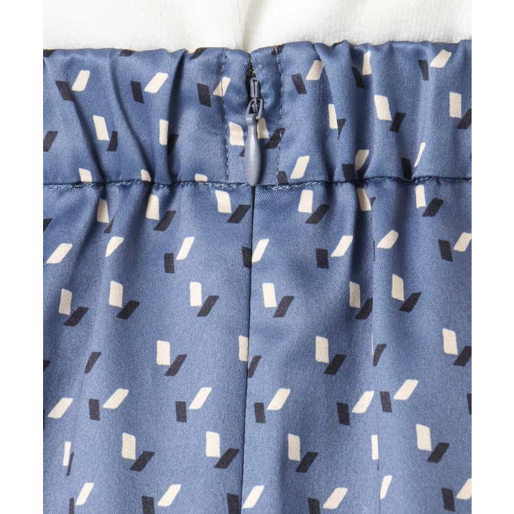 幾何柄タックフレアースカート/洗える | OFUON | 詳細画像32 