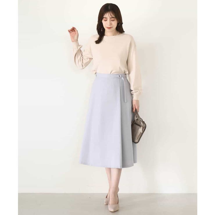 ラップ風フレアースカート/洗える/WEB限定サイズあり | OFUON | 詳細画像15 