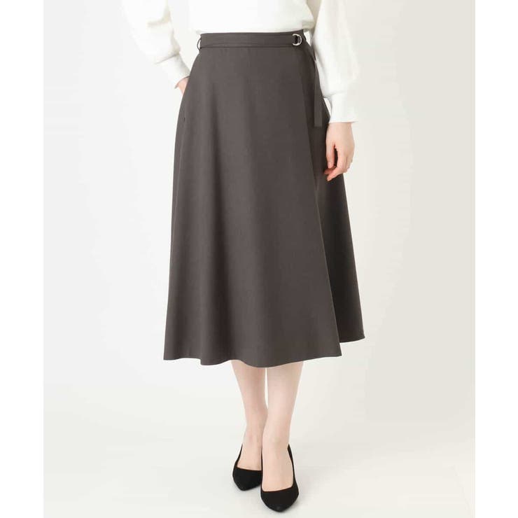 ラップ風フレアースカート/洗える/WEB限定サイズあり | OFUON | 詳細画像32 