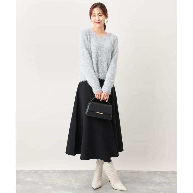 フレアーニットスカート/洗える | OFUON | 詳細画像15 