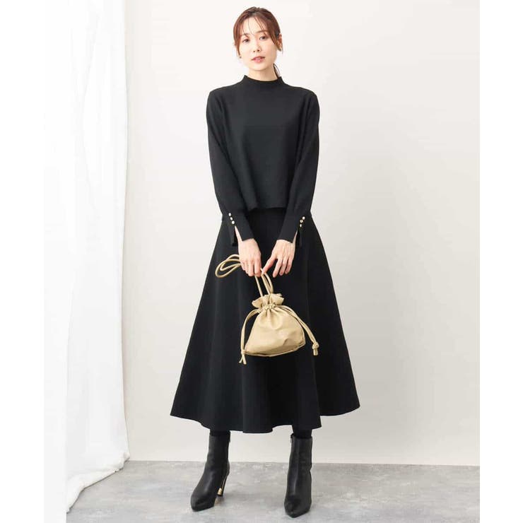 フレアーニットスカート/洗える | OFUON | 詳細画像2 