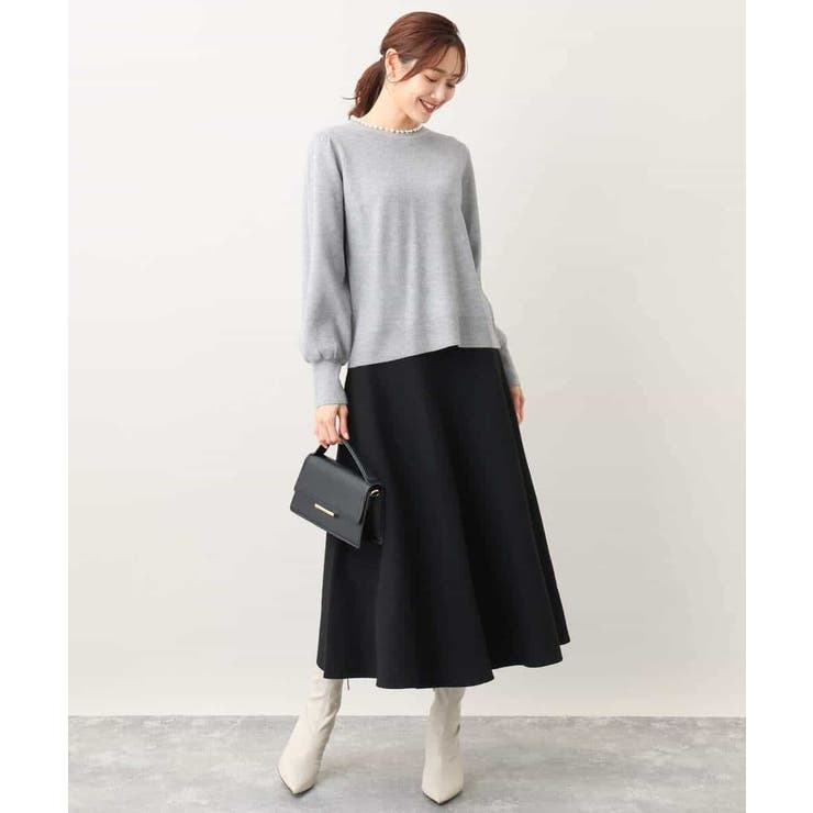 フレアーニットスカート/洗える | OFUON | 詳細画像23 