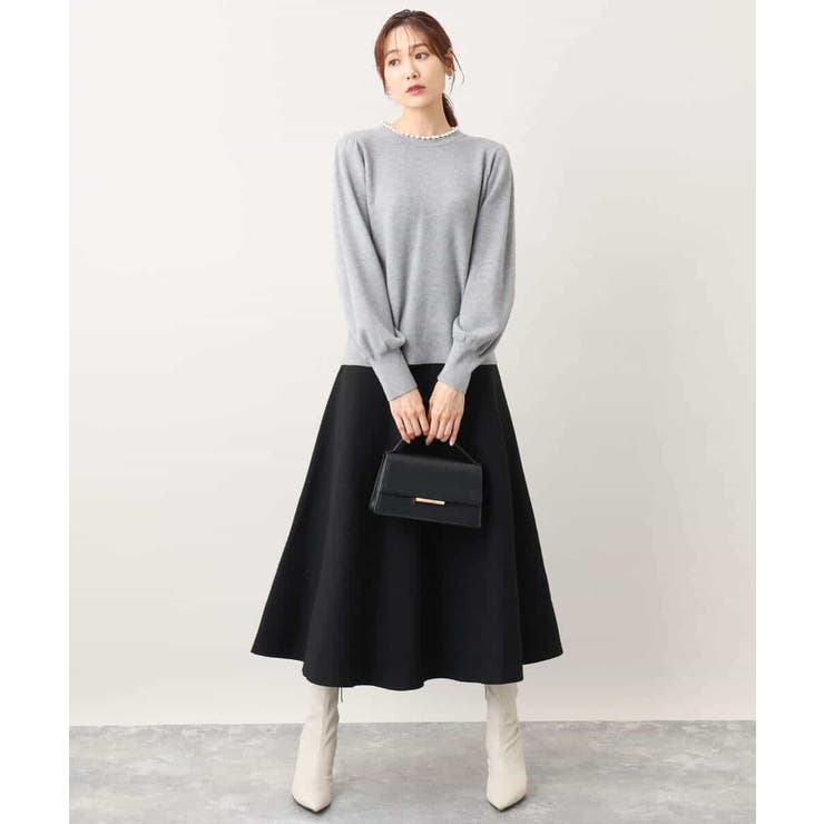 フレアーニットスカート/洗える | OFUON | 詳細画像25 