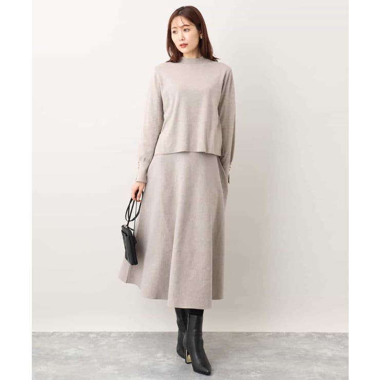 フレアーニットスカート/洗える | OFUON | 詳細画像32 