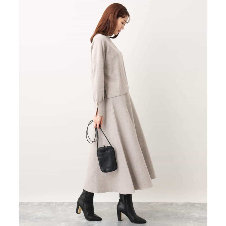 フレアーニットスカート/洗える | OFUON | 詳細画像34 