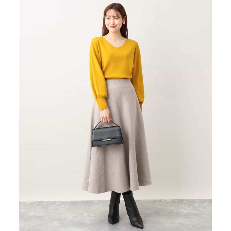 フレアーニットスカート/洗える | OFUON | 詳細画像38 