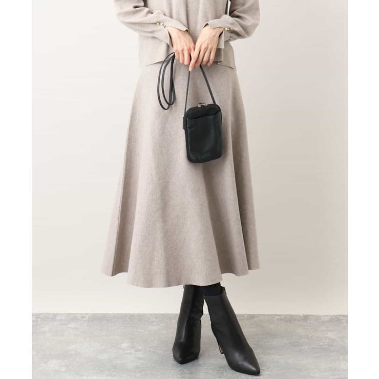 モカ | フレアーニットスカート/洗える | OFUON