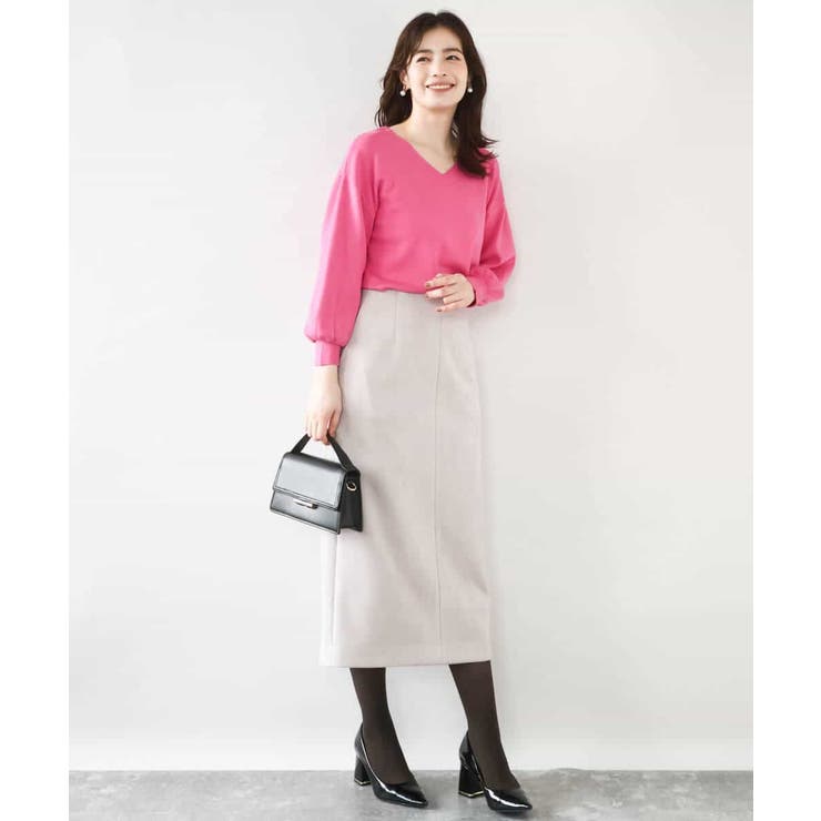 スウェードライクナロースカート/洗える | OFUON | 詳細画像15 
