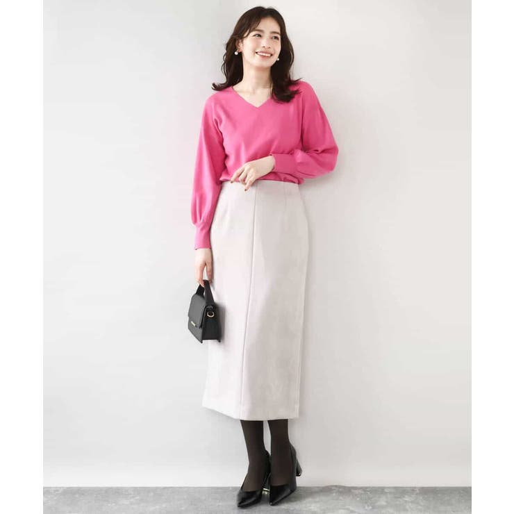 スウェードライクナロースカート/洗える | OFUON | 詳細画像17 