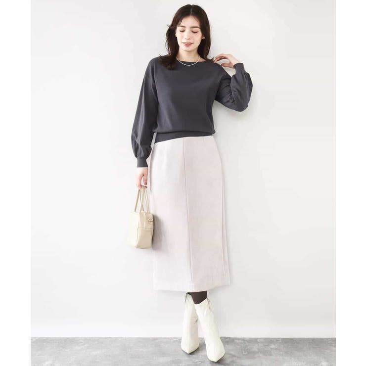 スウェードライクナロースカート/洗える | OFUON | 詳細画像19 