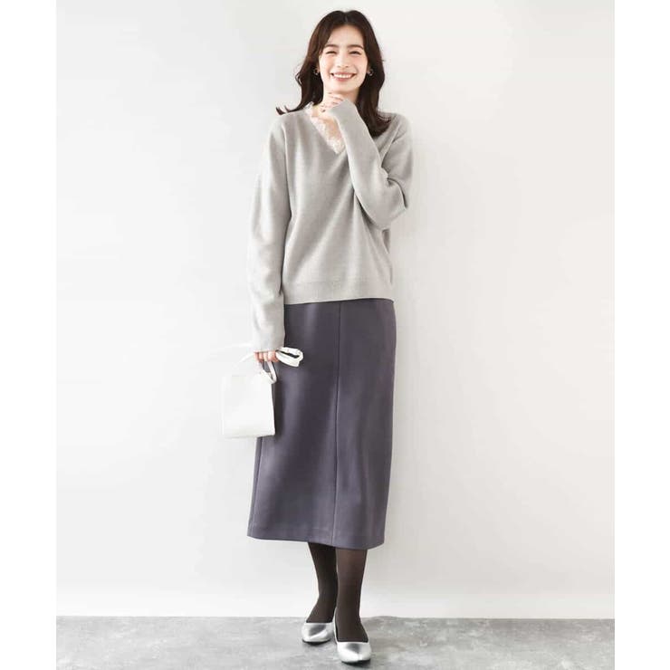 スウェードライクナロースカート/洗える | OFUON | 詳細画像6 