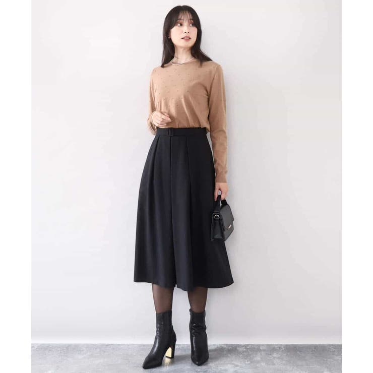 タックフレアースカート/洗える | OFUON | 詳細画像2 