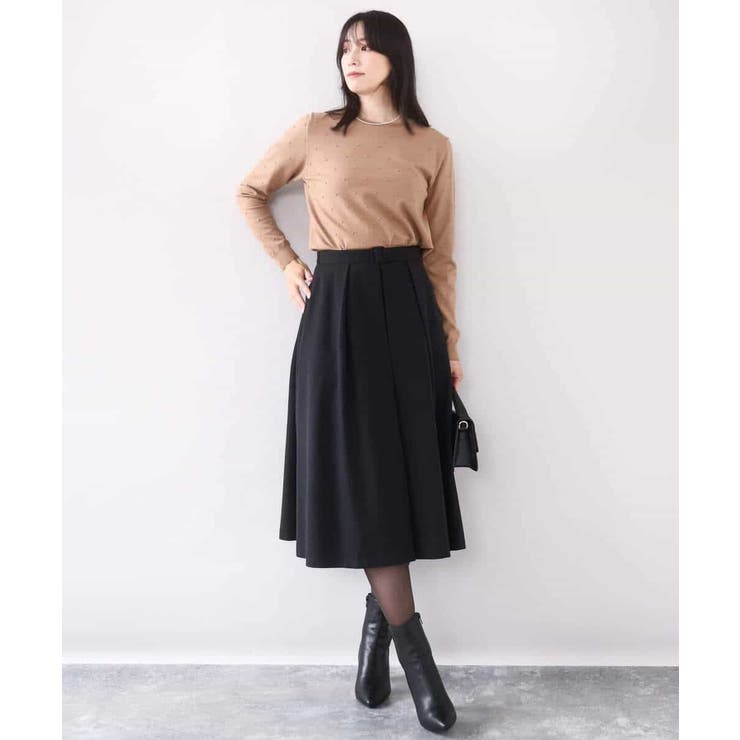 タックフレアースカート/洗える | OFUON | 詳細画像3 