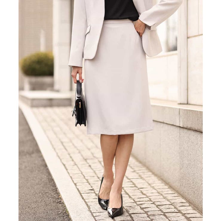 ライトグレー | [セットアップ対応]ストレッチタイトスカート/洗える | OFUON