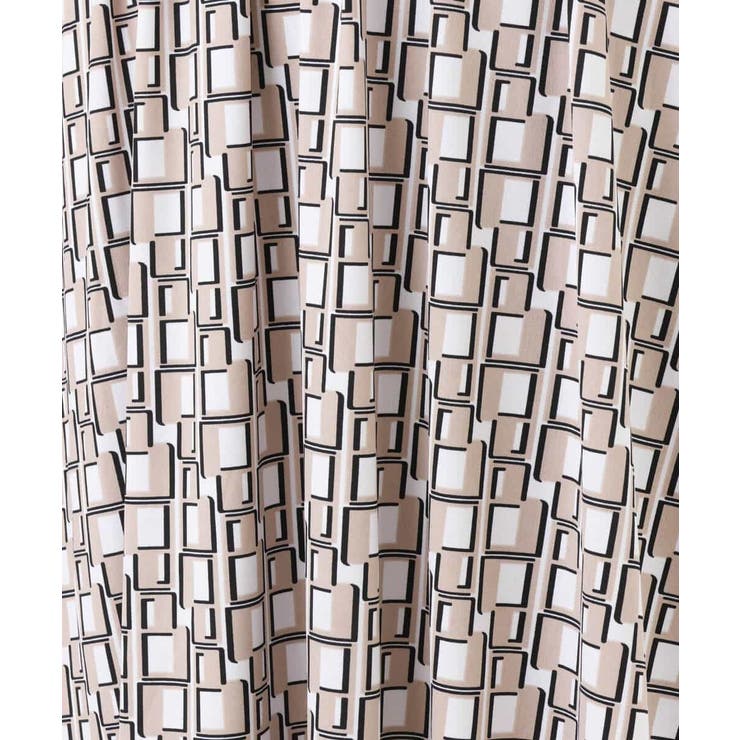 スクエア幾何柄ジャージスカート/洗える | OFUON | 詳細画像13 