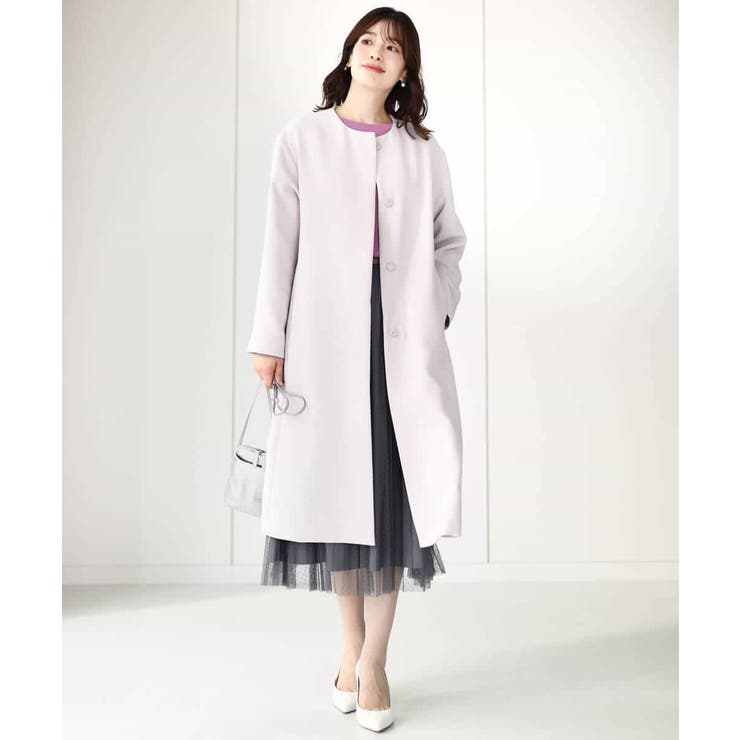 ドット柄チュールプリーツスカート/洗える | OFUON | 詳細画像16 