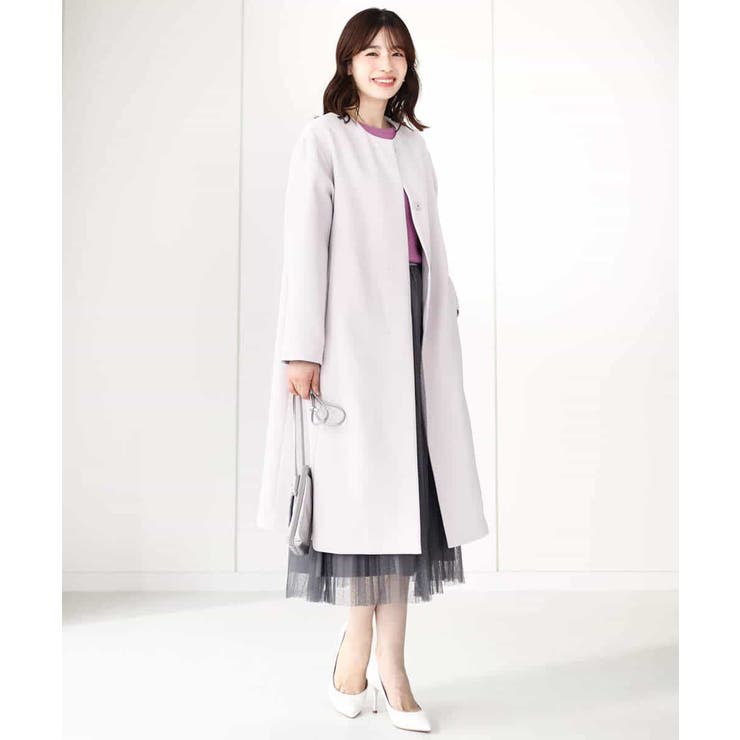 ドット柄チュールプリーツスカート/洗える | OFUON | 詳細画像19 