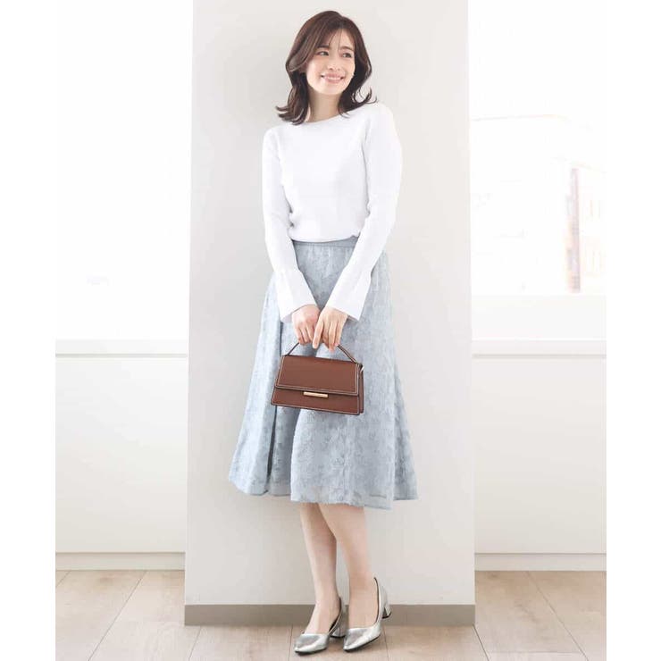 カットジャガードフレアースカート/洗える/WEB限定サイズあり | OFUON | 詳細画像10 