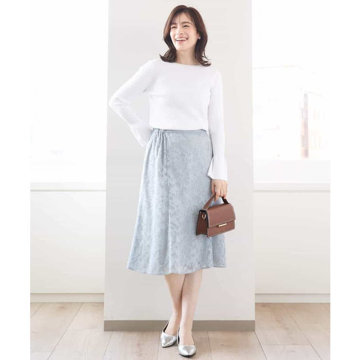 カットジャガードフレアースカート/洗える/WEB限定サイズあり | OFUON | 詳細画像11 