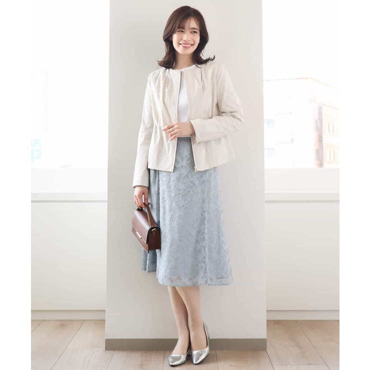 カットジャガードフレアースカート/洗える/WEB限定サイズあり | OFUON | 詳細画像16 