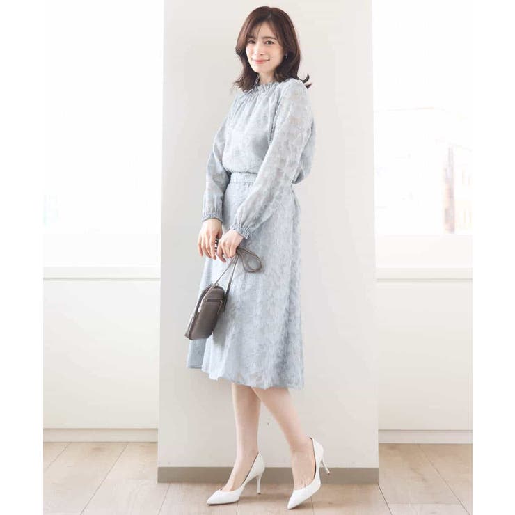 カットジャガードフレアースカート/洗える/WEB限定サイズあり | OFUON | 詳細画像20 