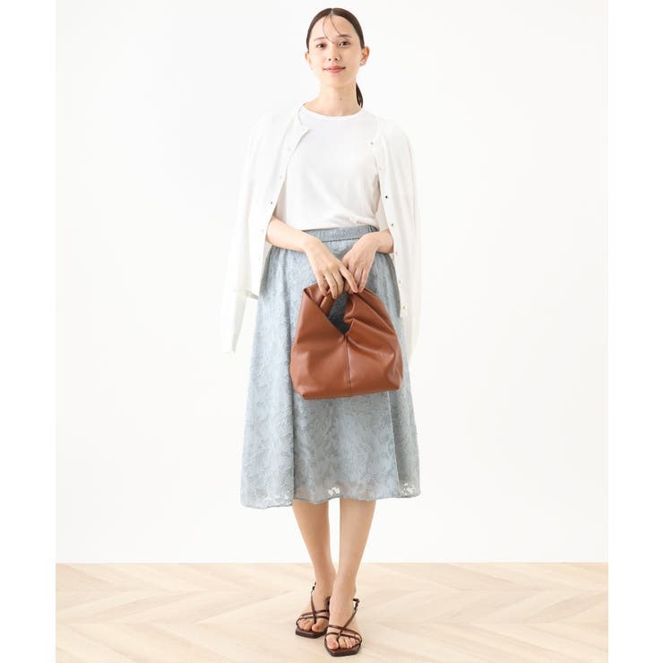 カットジャガードフレアースカート/洗える/WEB限定サイズあり | OFUON | 詳細画像23 
