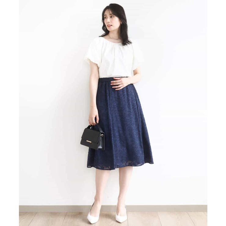 カットジャガードフレアースカート/洗える/WEB限定サイズあり | OFUON | 詳細画像26 