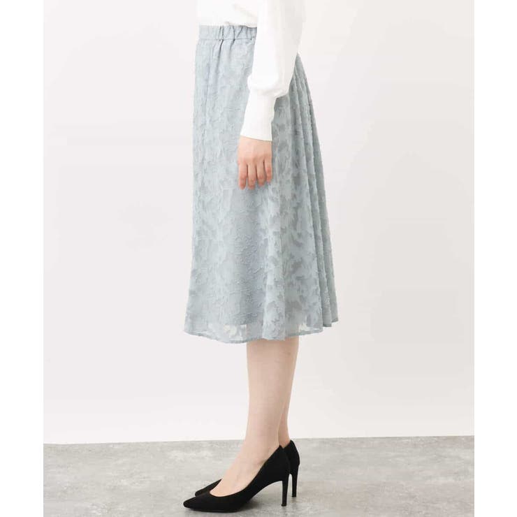 カットジャガードフレアースカート/洗える/WEB限定サイズあり | OFUON | 詳細画像28 