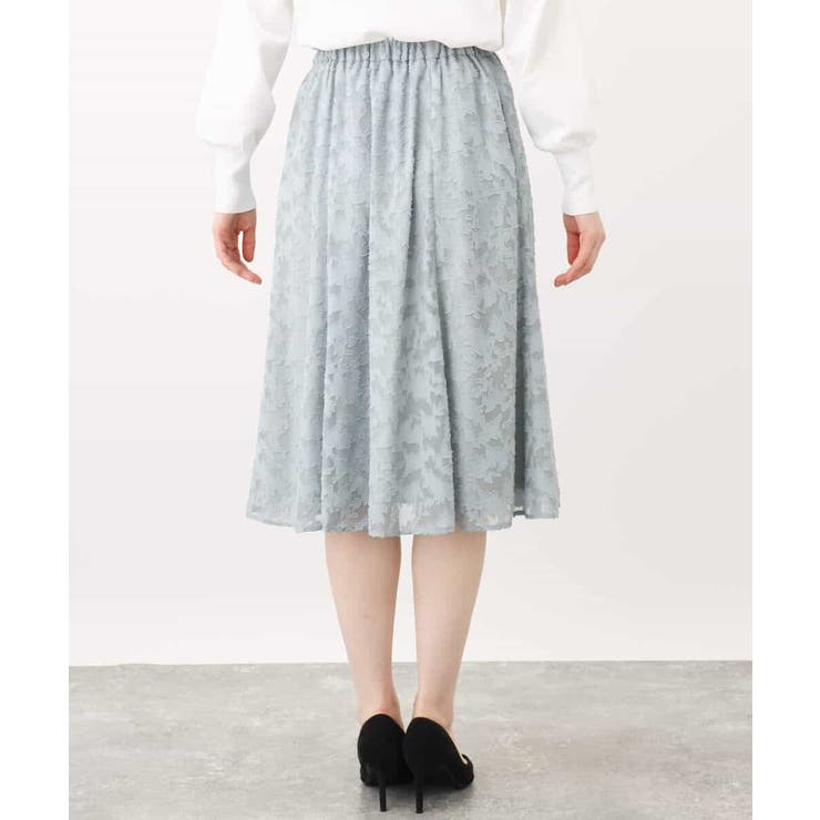 カットジャガードフレアースカート/洗える/WEB限定サイズあり | OFUON | 詳細画像29 