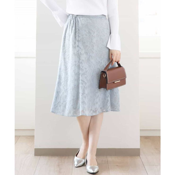 カットジャガードフレアースカート/洗える/WEB限定サイズあり | OFUON | 詳細画像9 