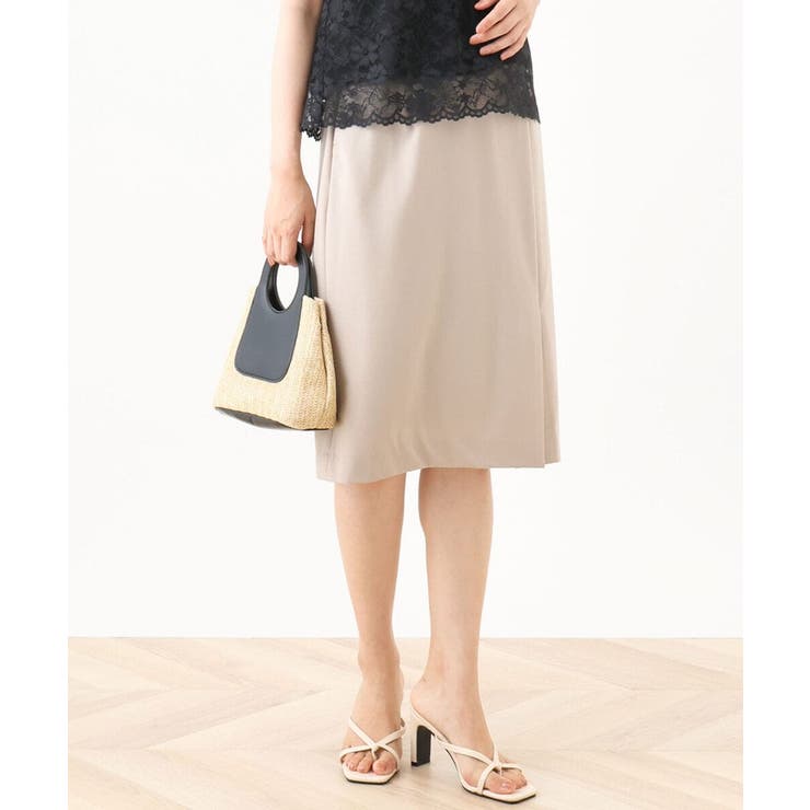 [セットアップ対応]ストレッチラップ風スカート/洗える | OFUON | 詳細画像1 