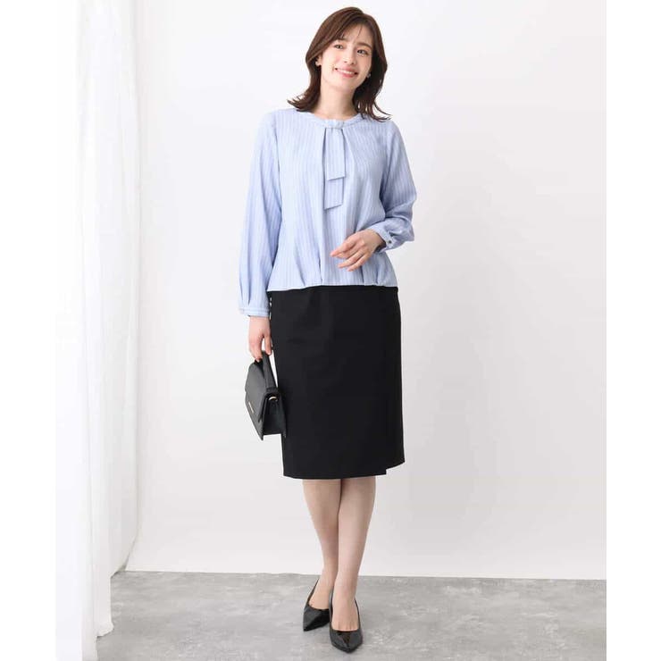 [セットアップ対応]ストレッチラップ風スカート/洗える | OFUON | 詳細画像11 