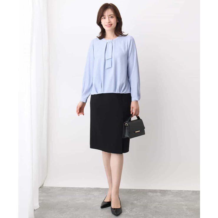 [セットアップ対応]ストレッチラップ風スカート/洗える | OFUON | 詳細画像12 