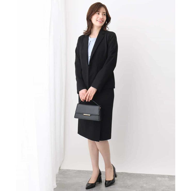 [セットアップ対応]ストレッチラップ風スカート/洗える | OFUON | 詳細画像15 