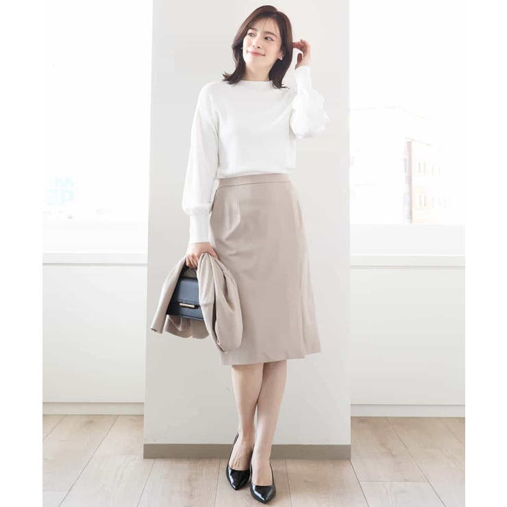 [セットアップ対応]ストレッチラップ風スカート/洗える | OFUON | 詳細画像19 