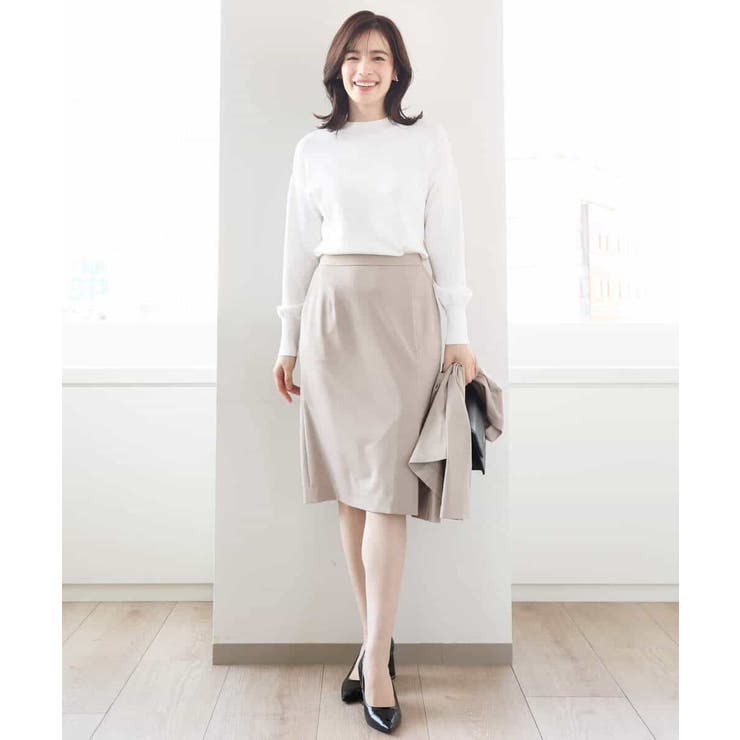 [セットアップ対応]ストレッチラップ風スカート/洗える | OFUON | 詳細画像20 