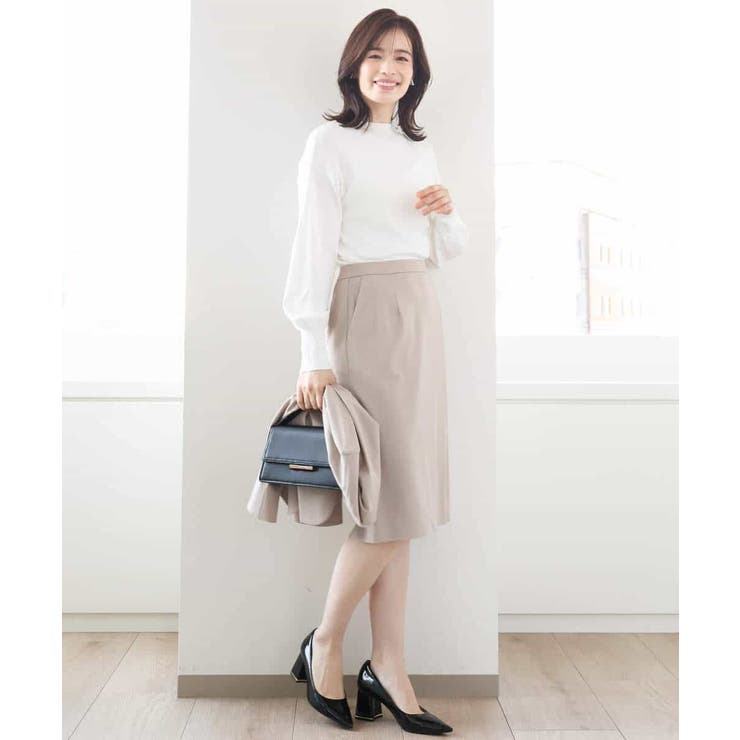 [セットアップ対応]ストレッチラップ風スカート/洗える | OFUON | 詳細画像22 