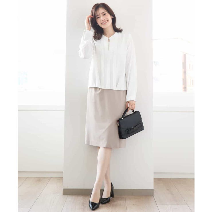 [セットアップ対応]ストレッチラップ風スカート/洗える | OFUON | 詳細画像27 