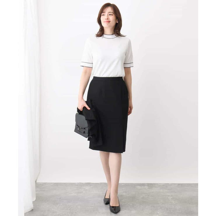 [セットアップ対応]ストレッチラップ風スカート/洗える | OFUON | 詳細画像3 