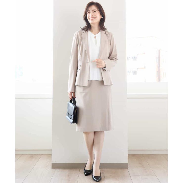 [セットアップ対応]ストレッチラップ風スカート/洗える | OFUON | 詳細画像31 