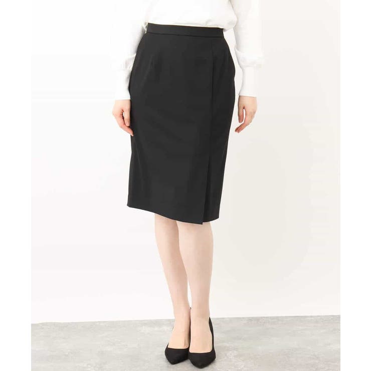 [セットアップ対応]ストレッチラップ風スカート/洗える | OFUON | 詳細画像43 