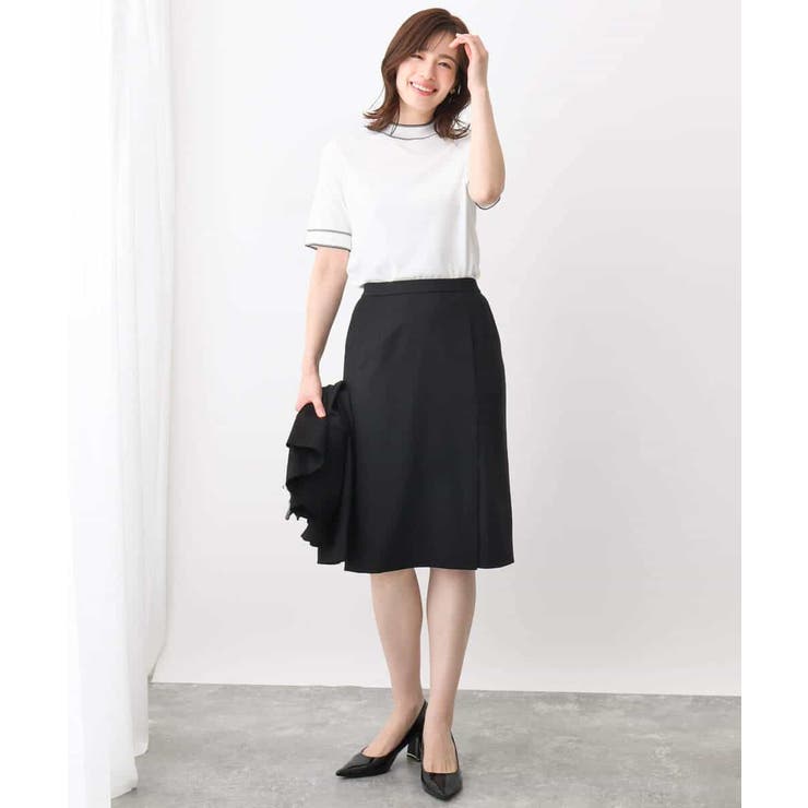 [セットアップ対応]ストレッチラップ風スカート/洗える | OFUON | 詳細画像5 