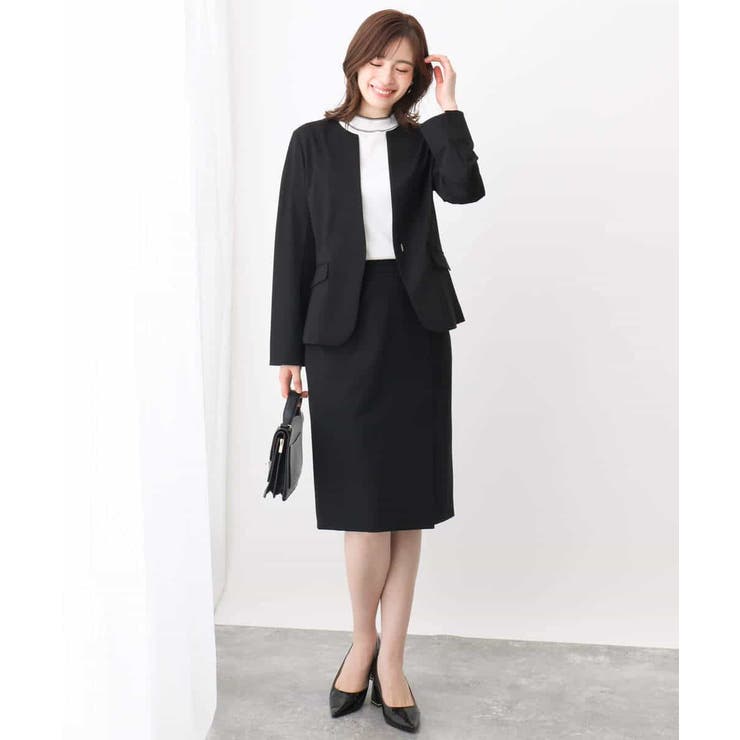 [セットアップ対応]ストレッチラップ風スカート/洗える | OFUON | 詳細画像7 