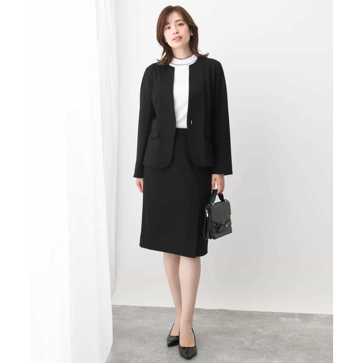 [セットアップ対応]ストレッチラップ風スカート/洗える | OFUON | 詳細画像8 