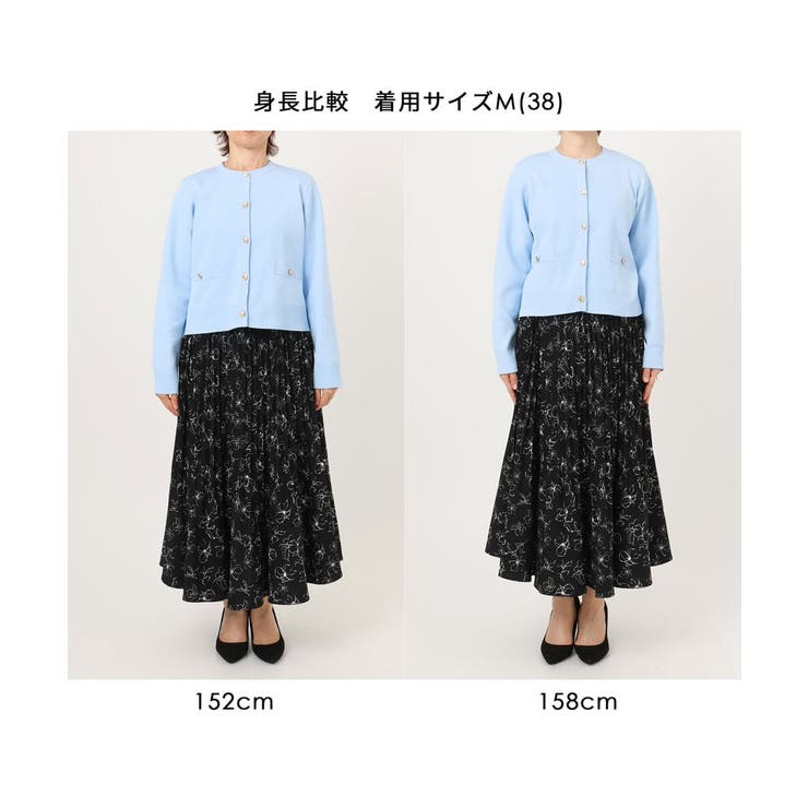 ラインフラワープリーツスカート/洗える/WEB限定サイズあり | OFUON | 詳細画像20 