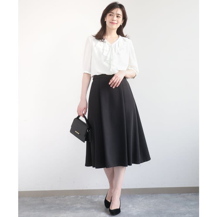 [セットアップ対応]ライトラブルクロス ウエストタックスカート 洗える | OFUON | 詳細画像29 