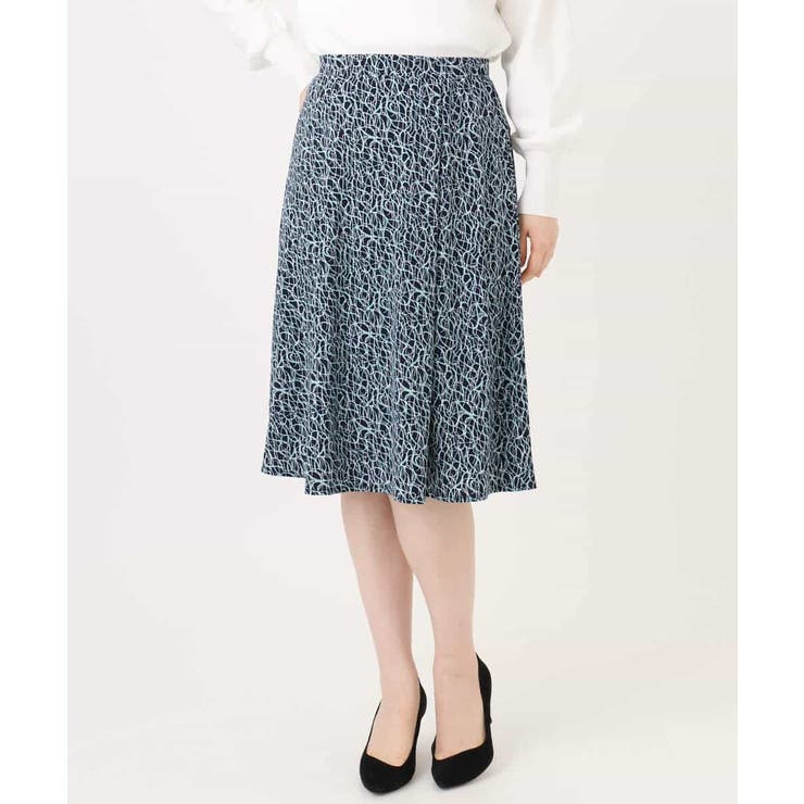 カリグラフィープリント ジャージスカート/洗える/WEB限定サイズあり | OFUON | 詳細画像11 