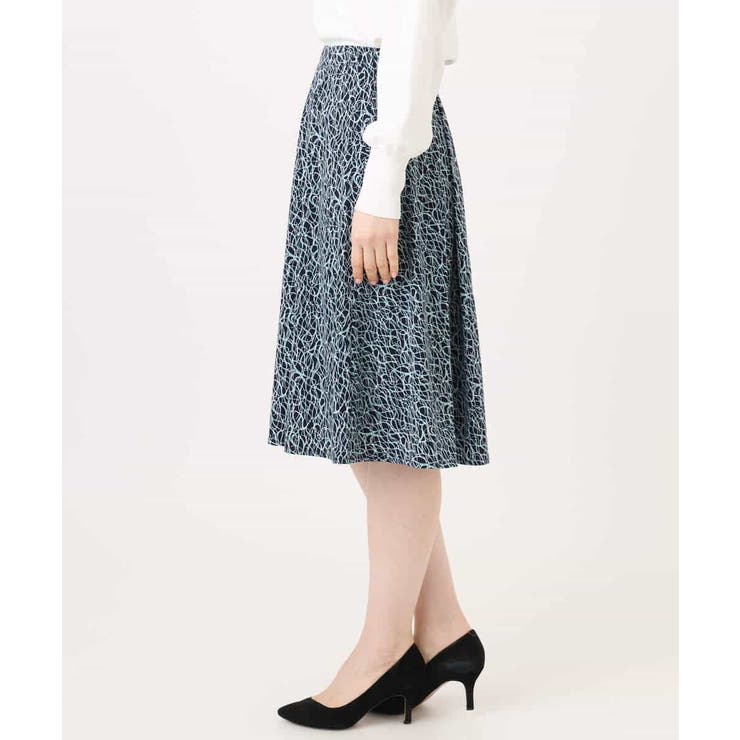 カリグラフィープリント ジャージスカート/洗える/WEB限定サイズあり | OFUON | 詳細画像12 